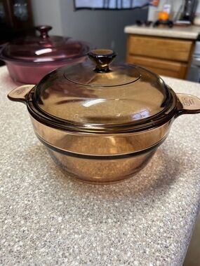 Visions Amber 1.5L Glass Casserole with Lid - made in France 🇫🇷